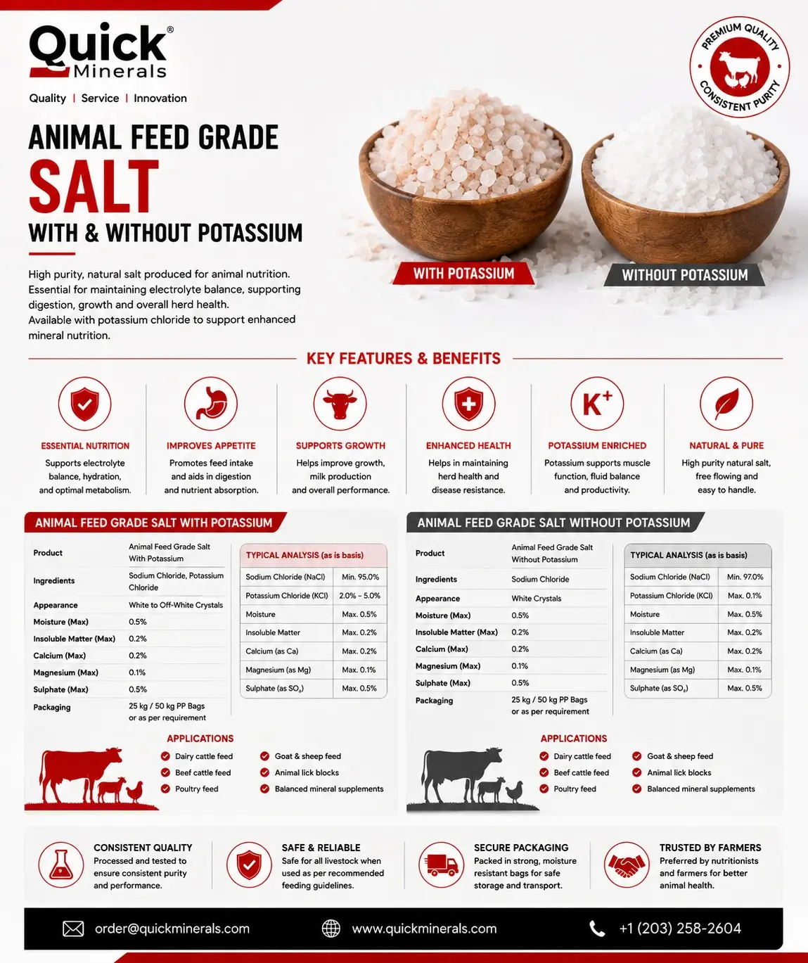 Animal Feed Grade Salt product flyer