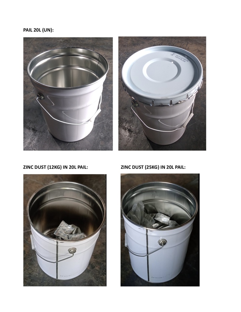 Zinc Dust Silicon Sealed Metal Keg