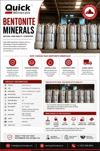 [Bentonite-1 MT Bulk Bag (2200 LBS)] Bentonite