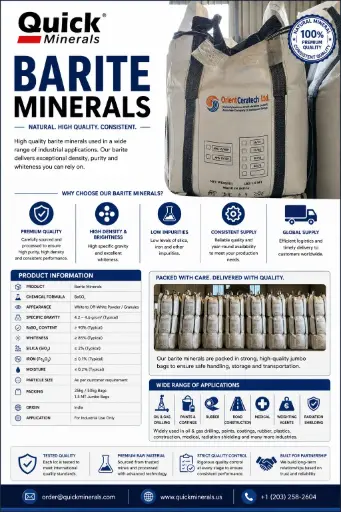 [Barite-1 MT Bulk Bag (2200 LBS)] Barite